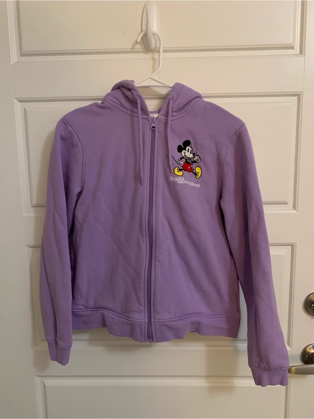 Disney Purple Mickey Mouse Zip Hoodie Women